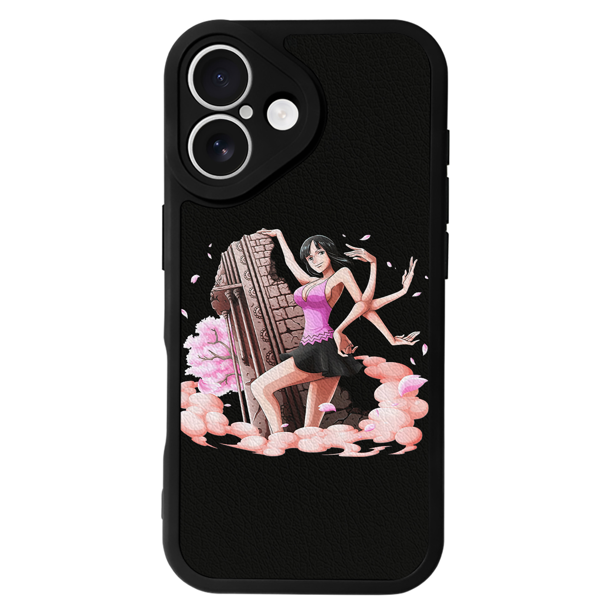 （画像用） ワンピース ニコ・ロビン ONE PIECE Nico Robin 【iPhone 16シリーズ対応】シリコンスマホケース（レザー調） 材質：シリコン